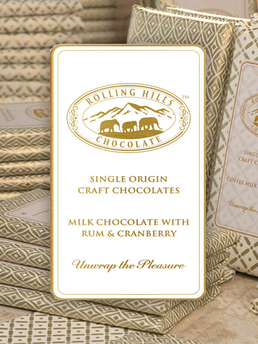 Milk Chocolate with Rum and Cranberry