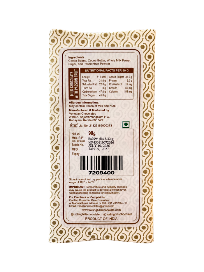 Milk Chocolate With Passion Fruit