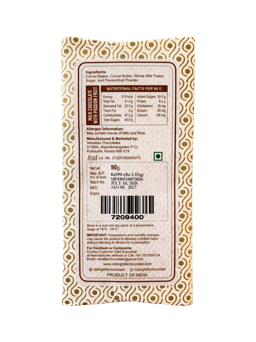 Milk Chocolate With Passion Fruit