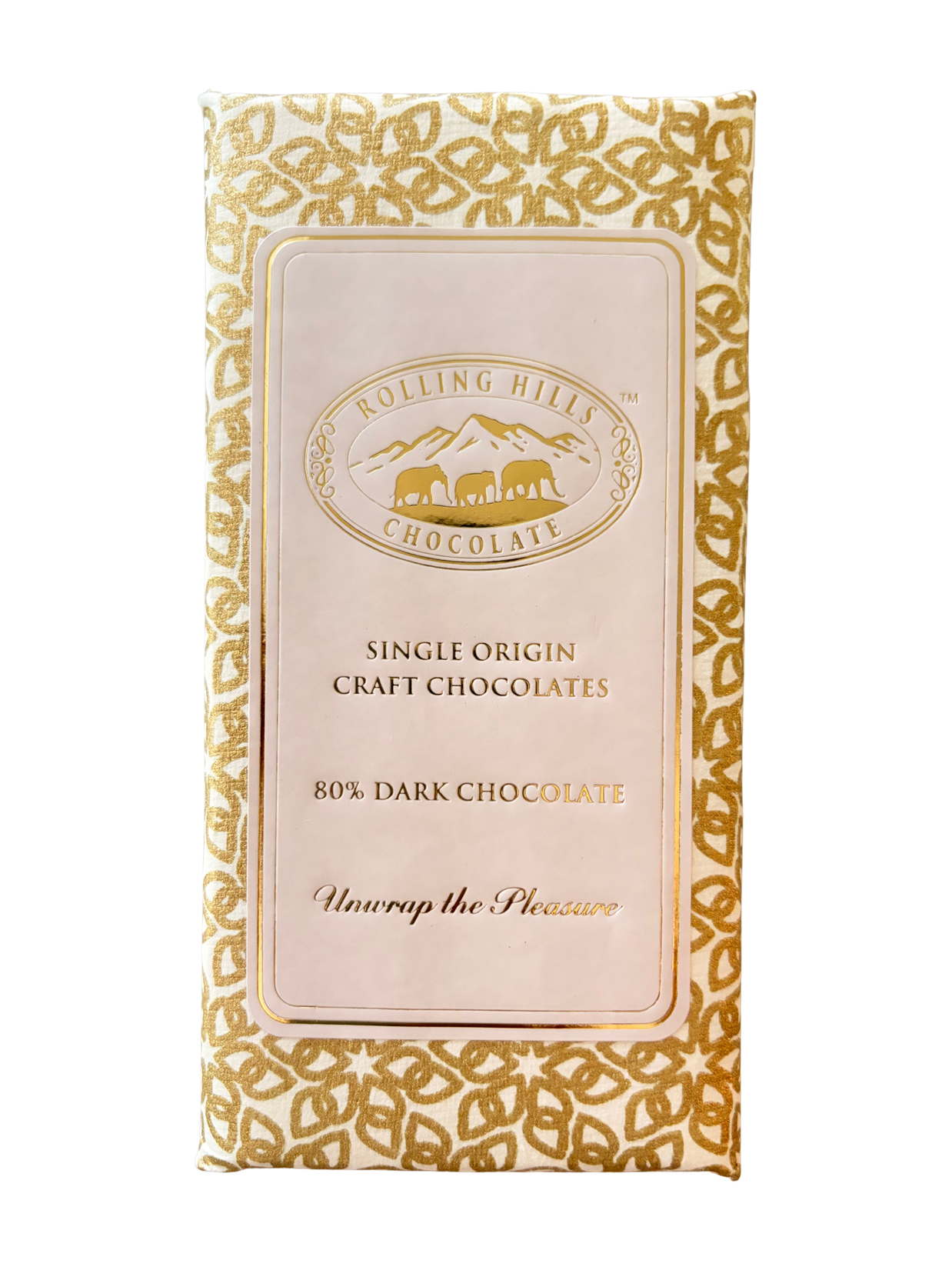 Rolling Hills 80% Dark Chocolate bar
