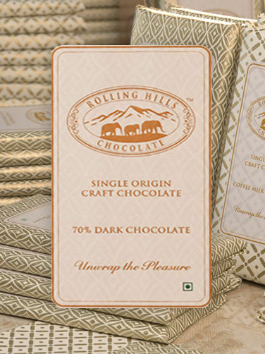 Rolling Hills 70% Dark Chocolate bar