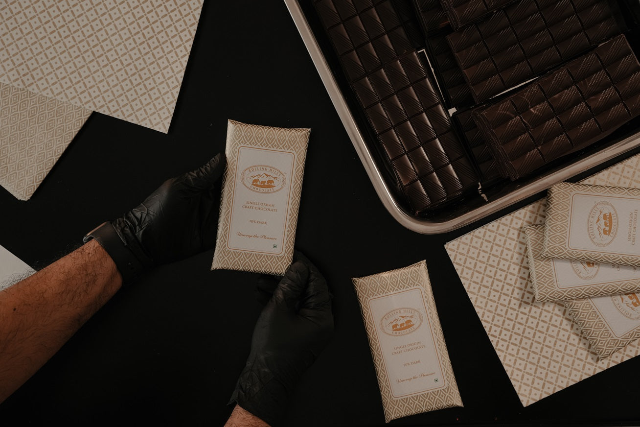 Hand-crafting the chocolate