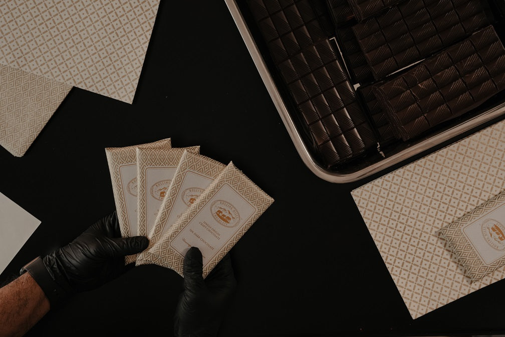 Rolling Hills chocolate packaging