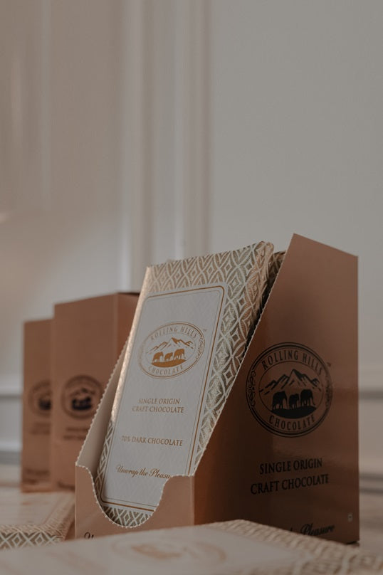 Rolling Hills chocolate packaging